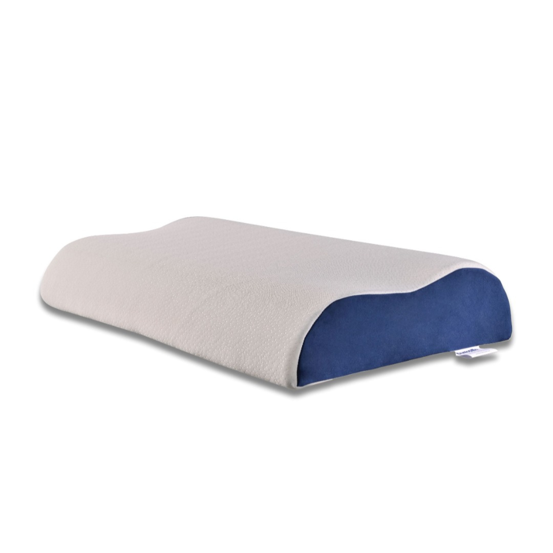 Buy MEMO'S Latex Pillows for Sleeping, Supportive Bed Pillow for Neck/Back  Pain, Standard Pillow for Side/Back Sleepers, Contour Pillow Hypoallergenic  Pillow with Ultra Soft Luxury Pillowcase Online at Low Prices in India 